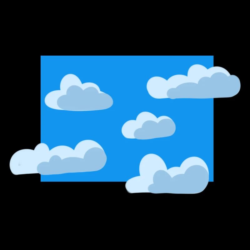 Ciel nuageux bleu