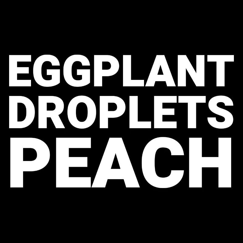 Eggplant Droplets Peach