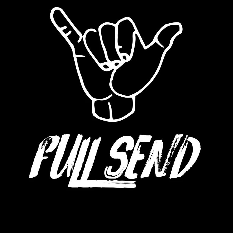 Full Send, Send it Hangloose Skate surfer greetings