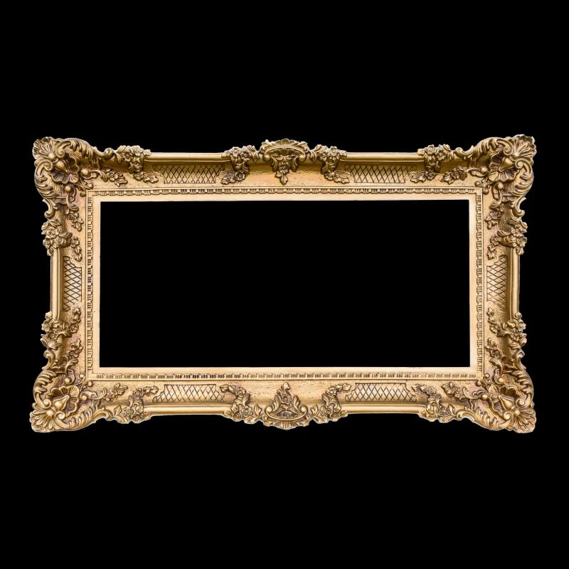 Golden frame