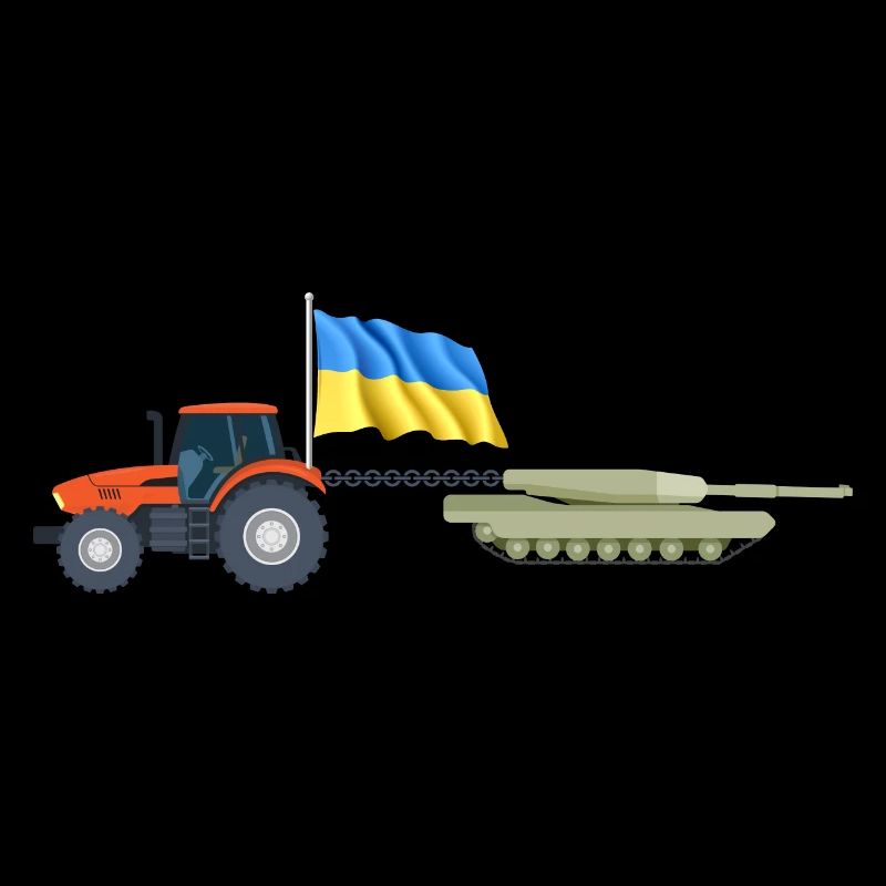 ukrainian tractor pulling tank Farmer ukrainian