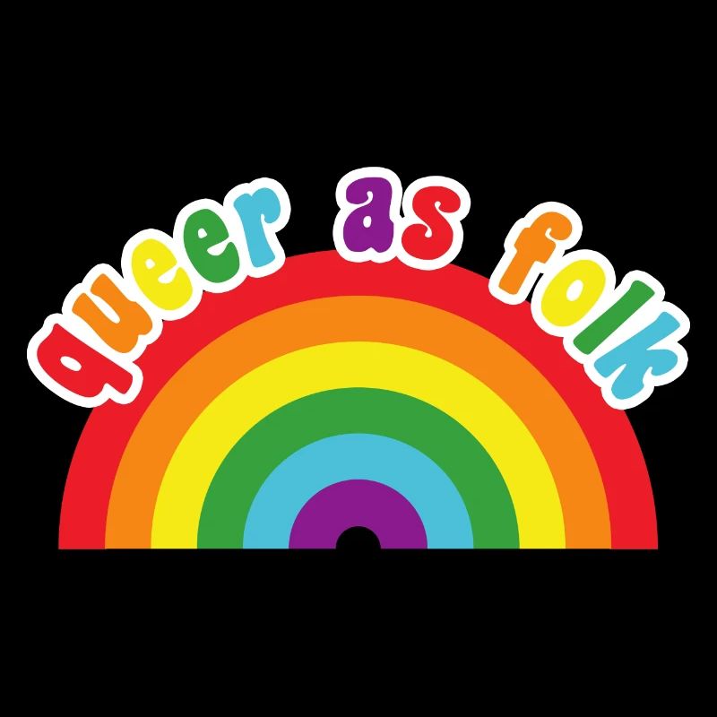 Queer as Folk - cute rainbow pride colors
