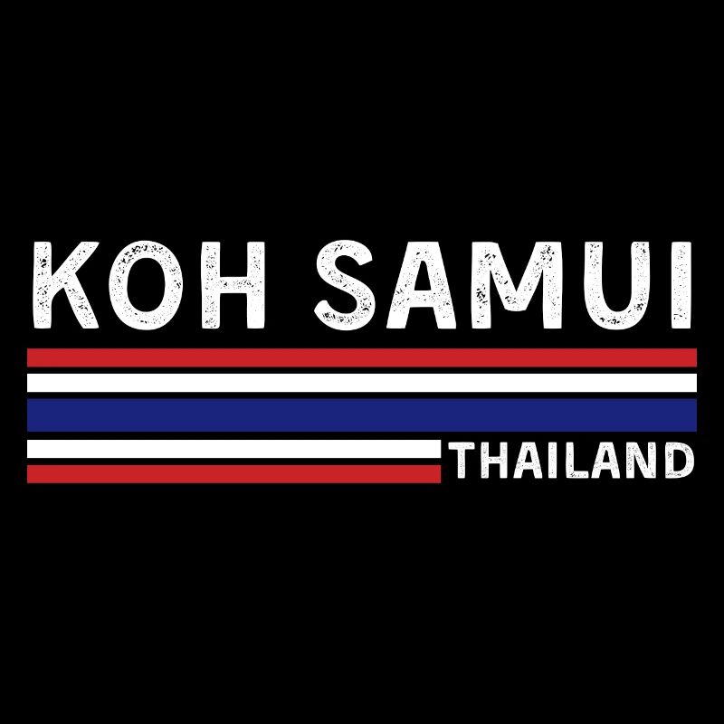 T-shirt drapeau de la Thaïlande de Koh Samui
