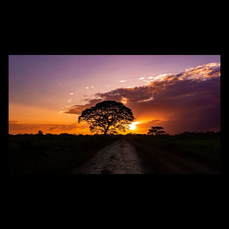 coucher de soleil au Venezuela