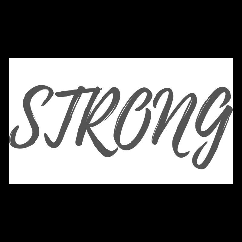 STRONG lettering