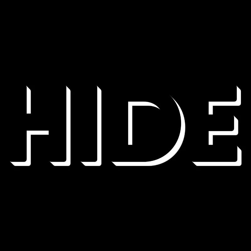 HIDE, blanc fantastique effet d’espace vide!