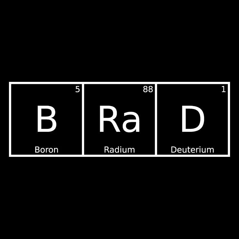 Brad Nom Prénom Chimie Éléments du tableau périodique