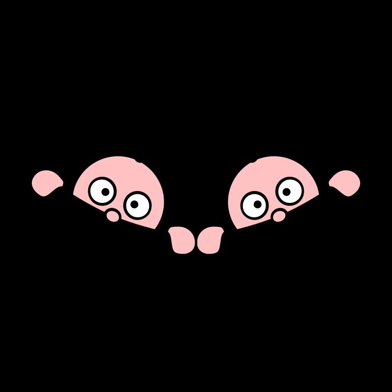 Comic Twins Peeking Out Belly 2 Bébés Enceintes