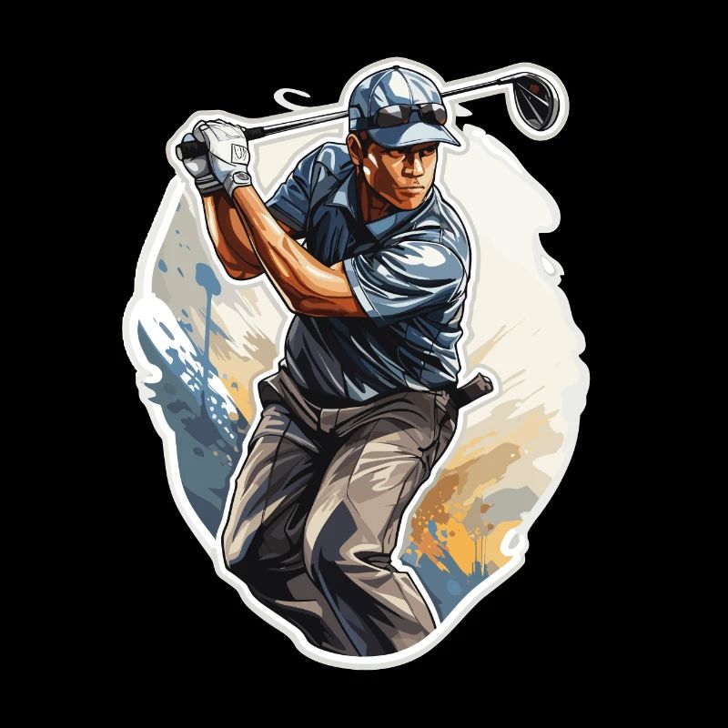 Golf Player - Illustration