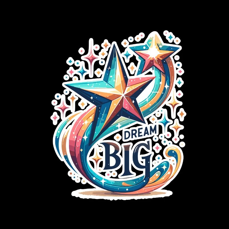 Dream Big - Sternschnuppe Illustration