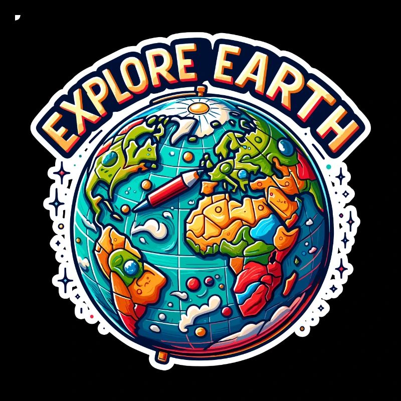 Explorez la Terre - Illustration de la Terre