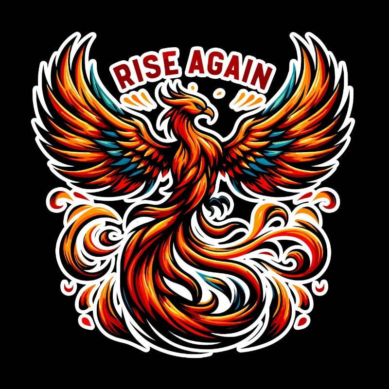 Rise Again - Phönix Illustration