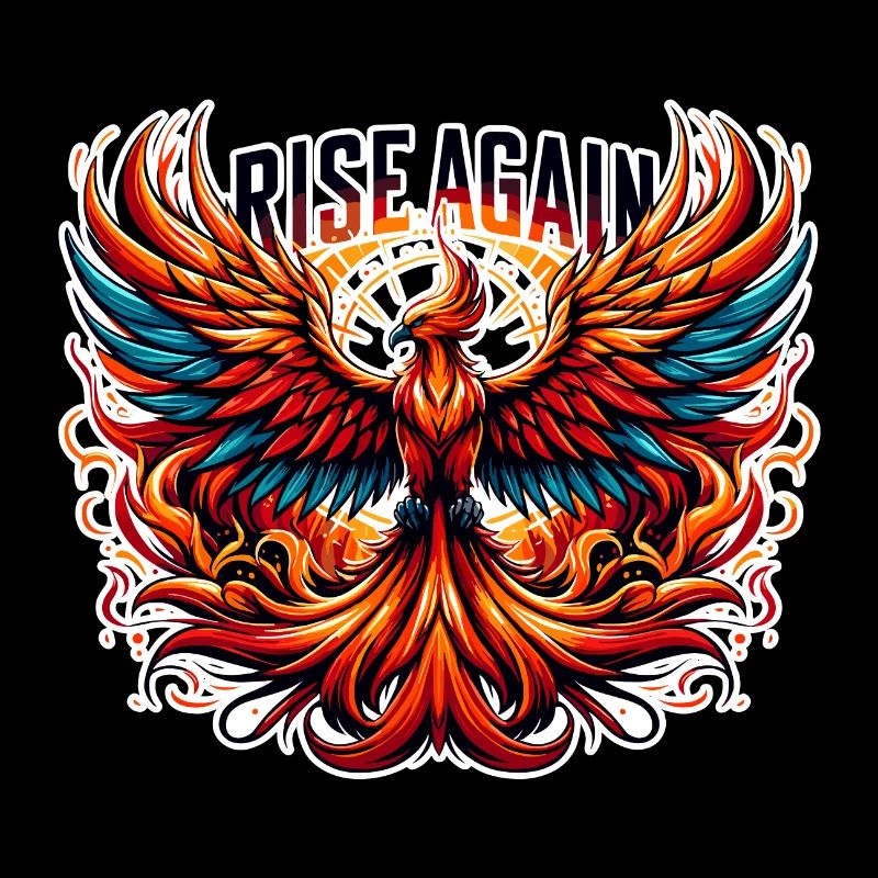 Rise Again - Phönix Illustration