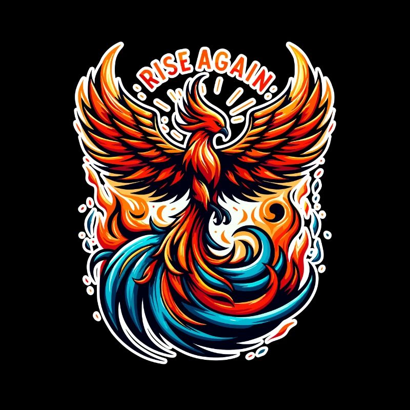 Rise Again - Phönix Illustration