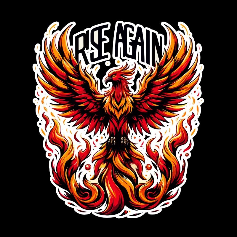 Rise Again - Phönix Illustration
