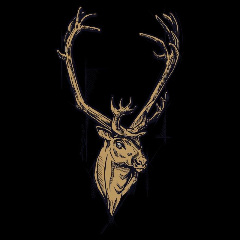 golden reindeer
