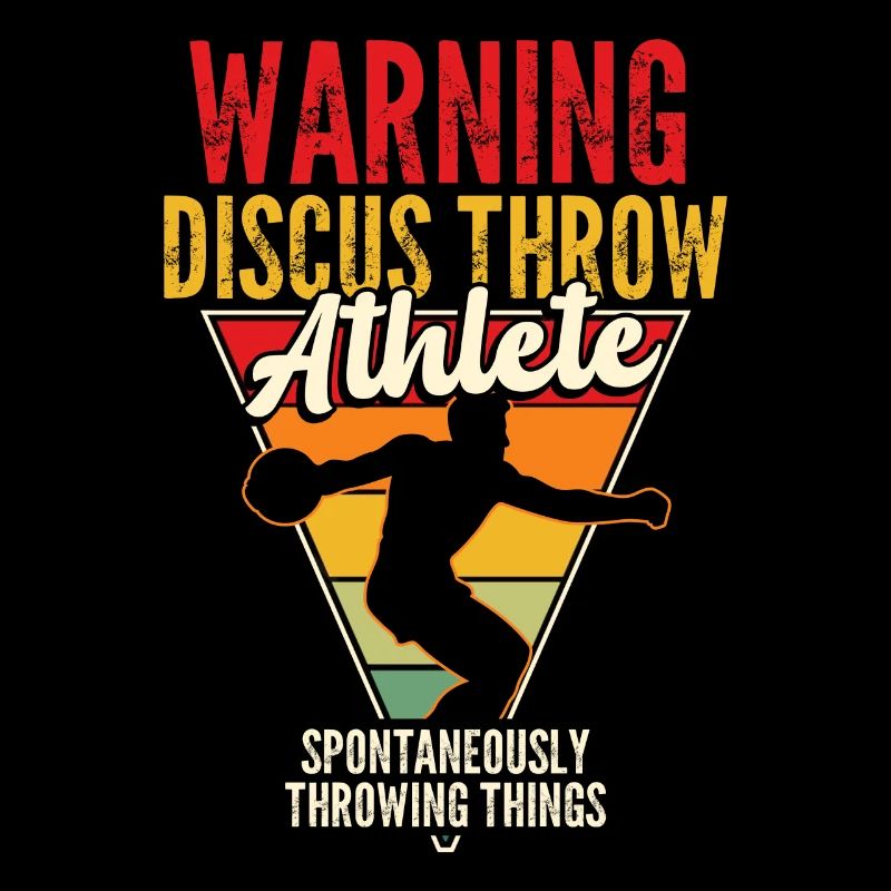 Warning Discus Throw Athlete