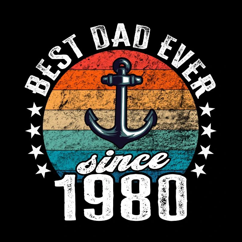 Bester Papa der Welt seit 1980 Anker