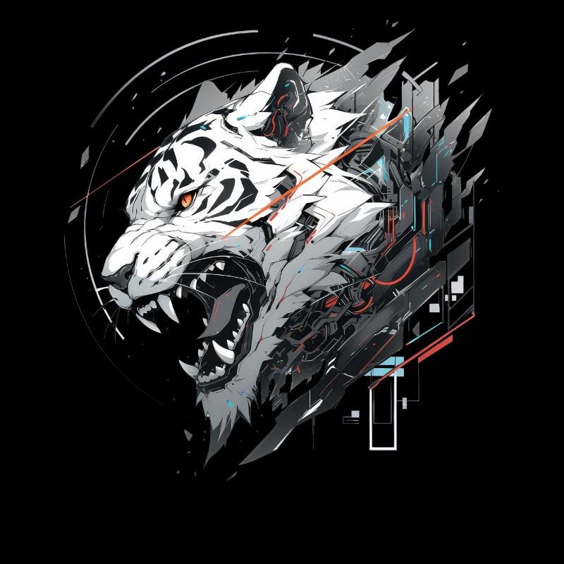 Mecha Animal Tiger Wolf Fox Dino Bear Cyborg