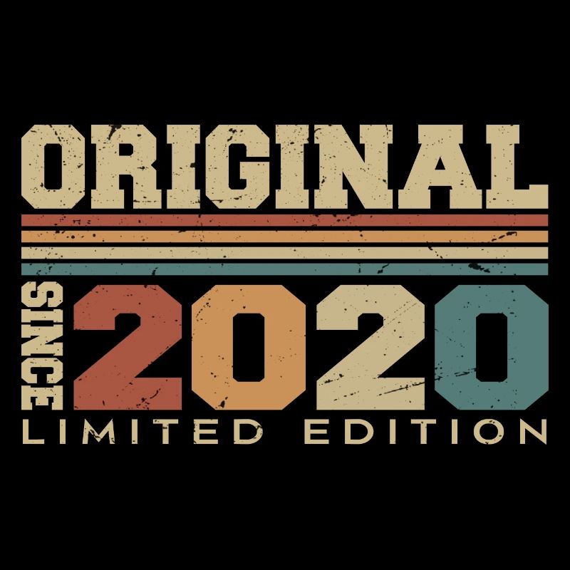 Original 2020 Rétro Cadeau 4e Anniversaire 2020