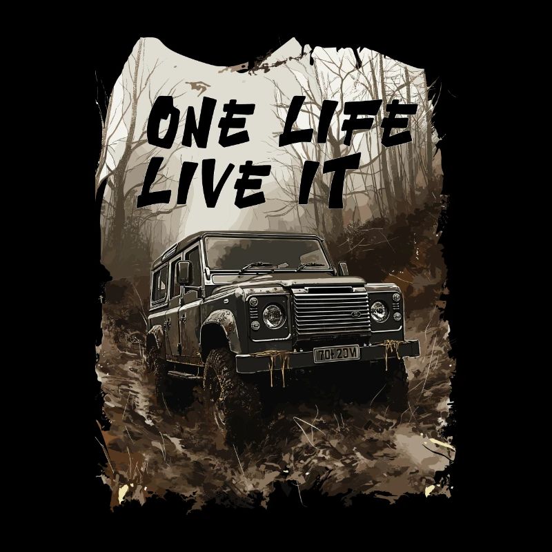 4x4 Offroad Onle Life Live It Defender