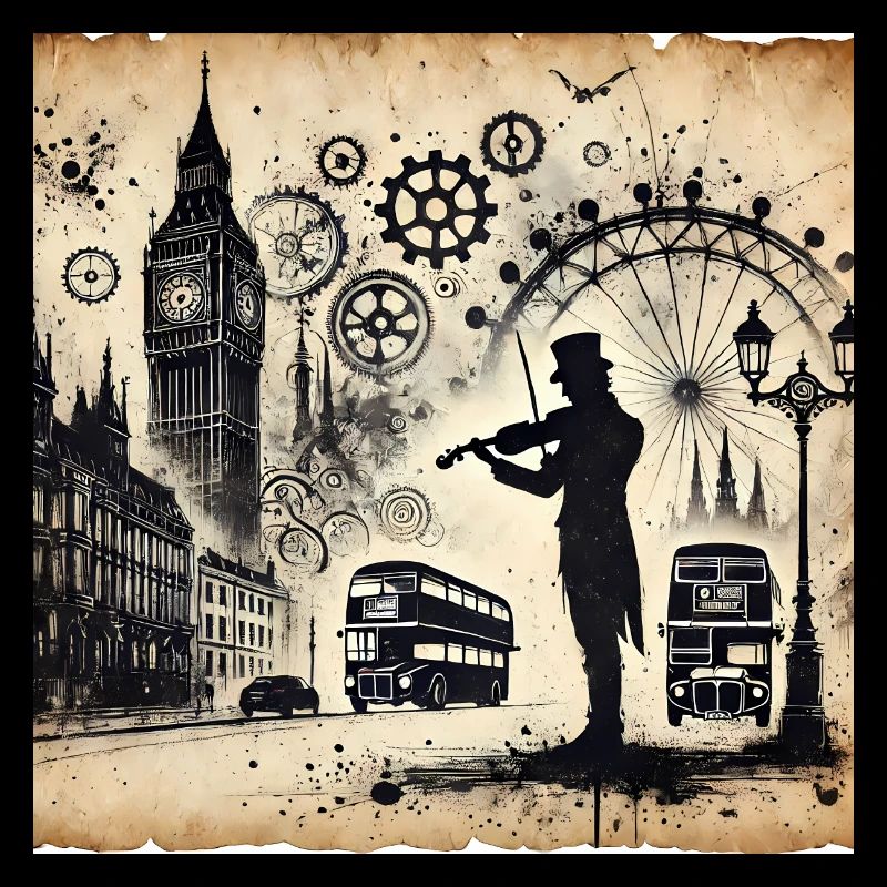 Le violoniste de Londres : Mélodies Steampunk