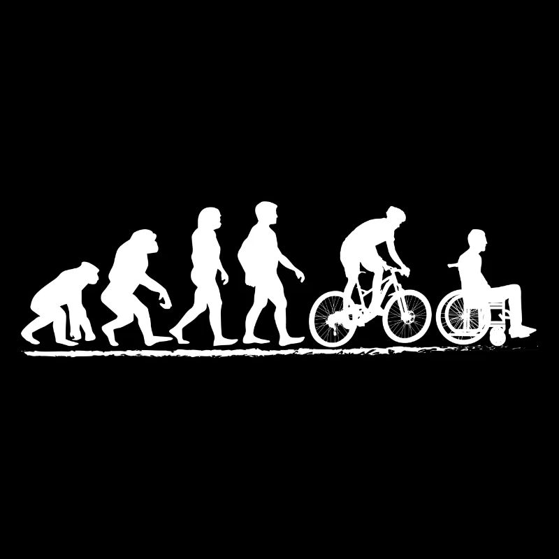 Drôle de vélo Tshirt VTT Evolution
