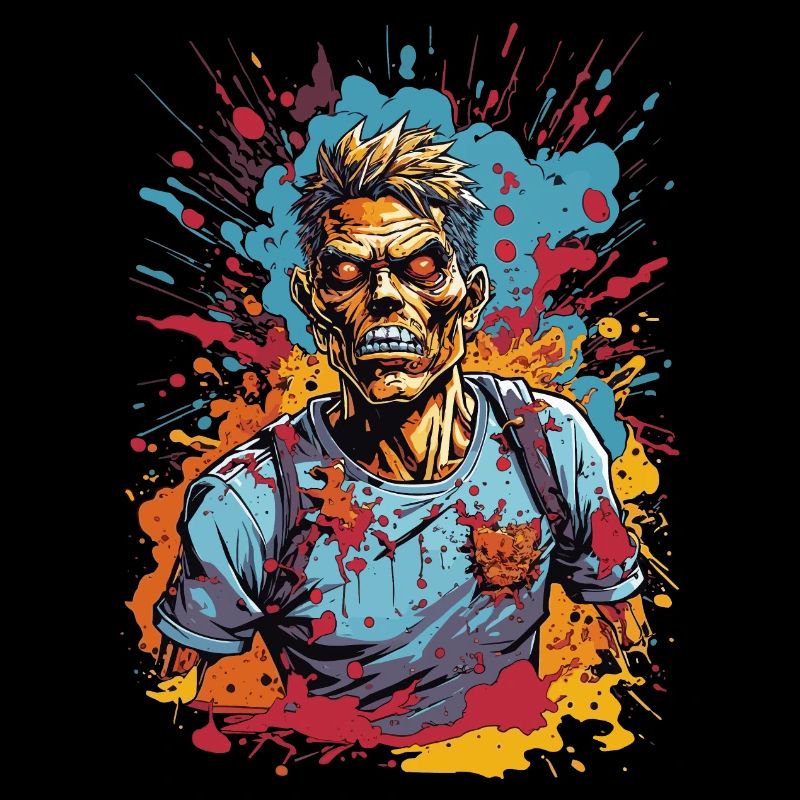 Zombie Comic Illustration