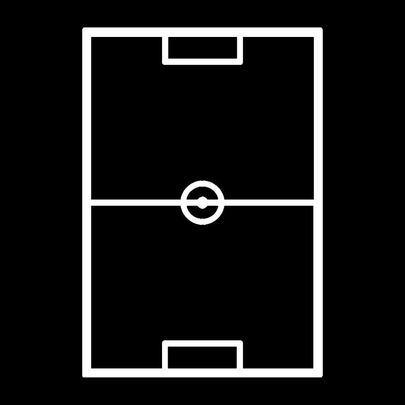 Fussballfeld weiß