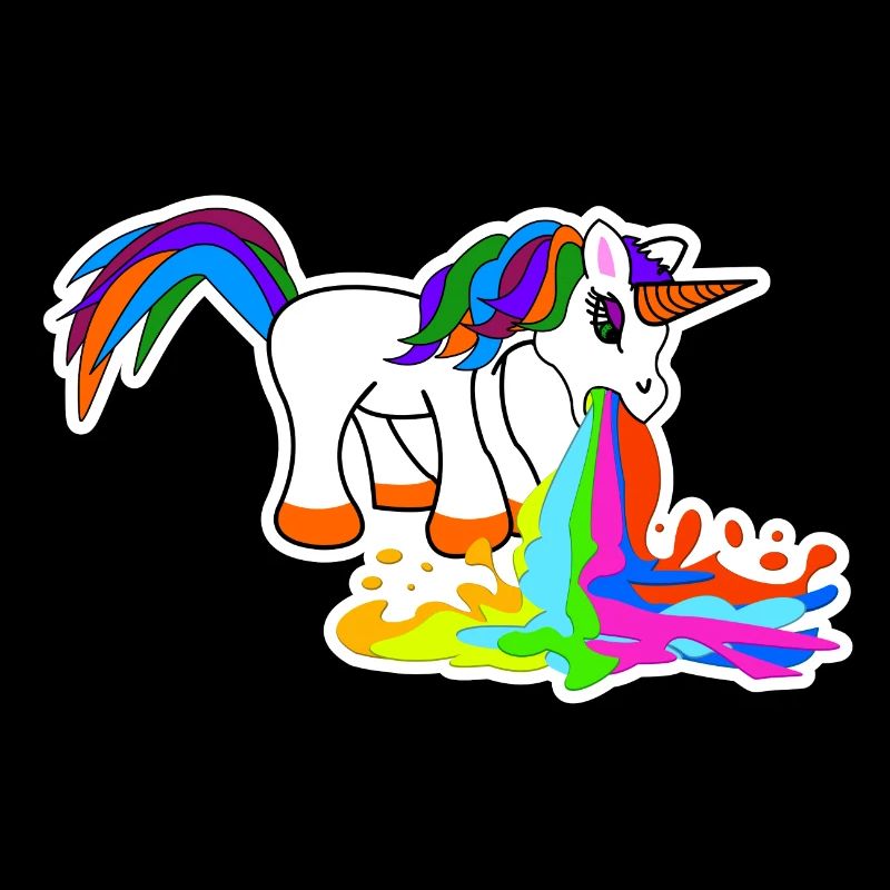 Süß Kotzendes Einhorn Geburtstag Pferd Geschenk