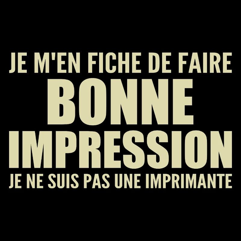 I don't care if I make a good impression