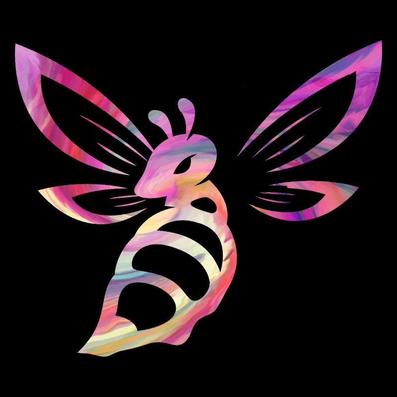 Piercing Colorful Wasp