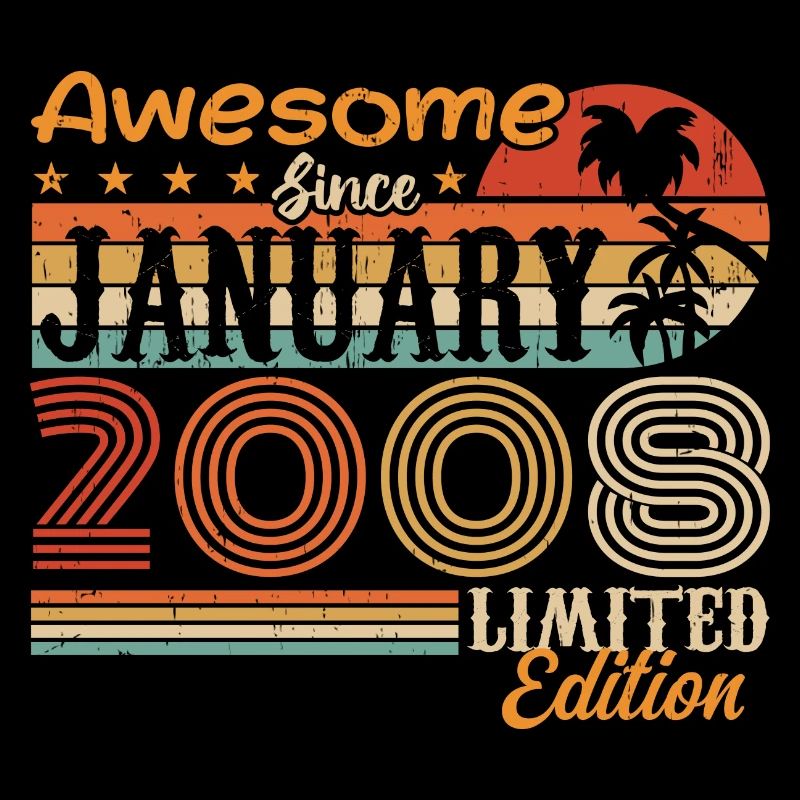 Birthday Gift - Born in January 2008