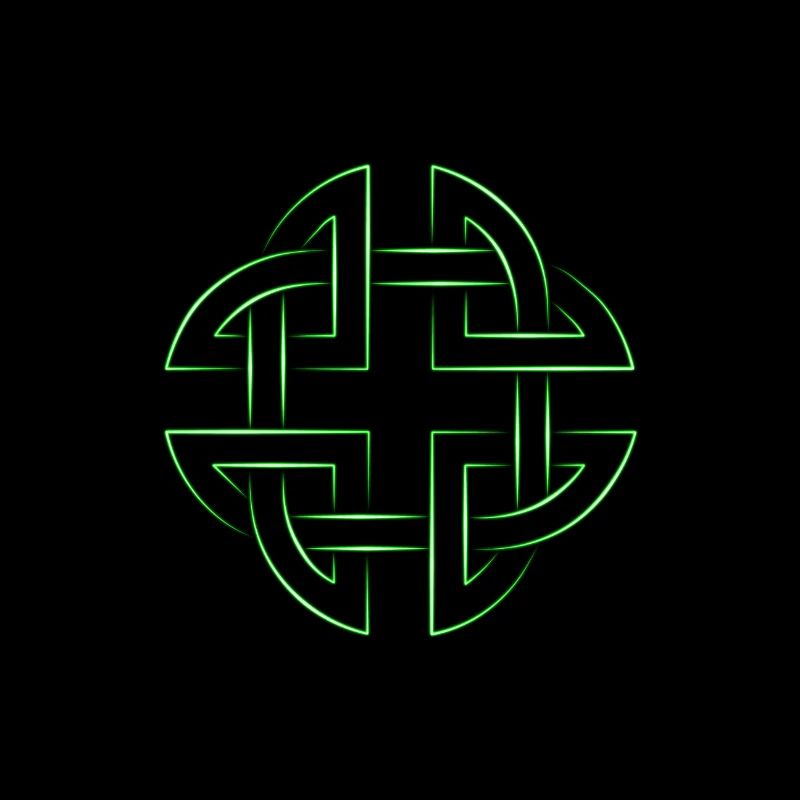 Celtic Knot Celtic Knot 7 neon green