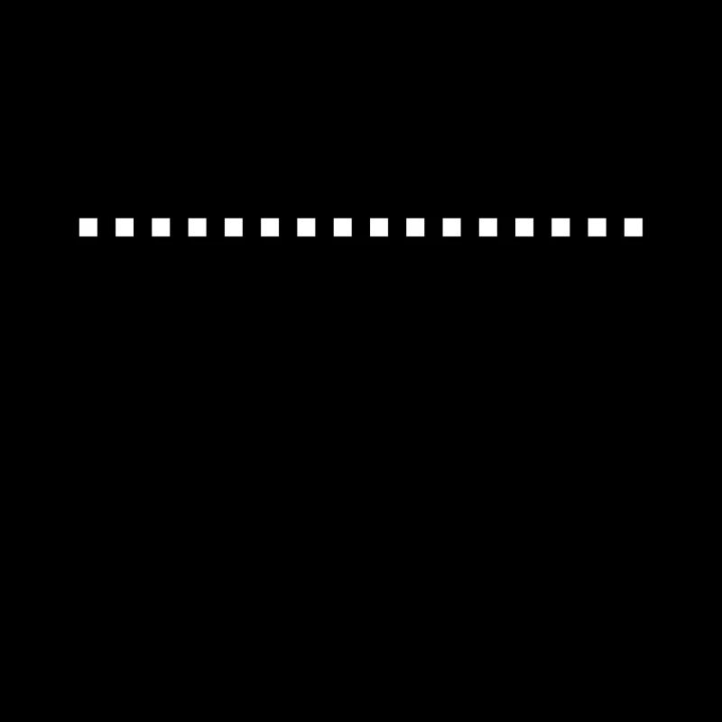 Dash line square white