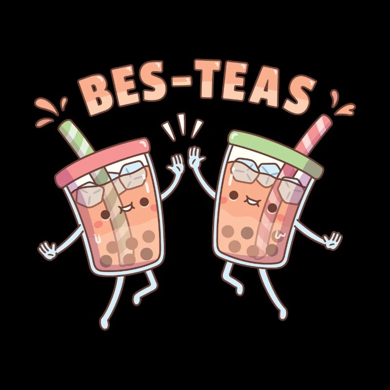 Mignon High Five Bubble Tea Bes-Teas Drôle