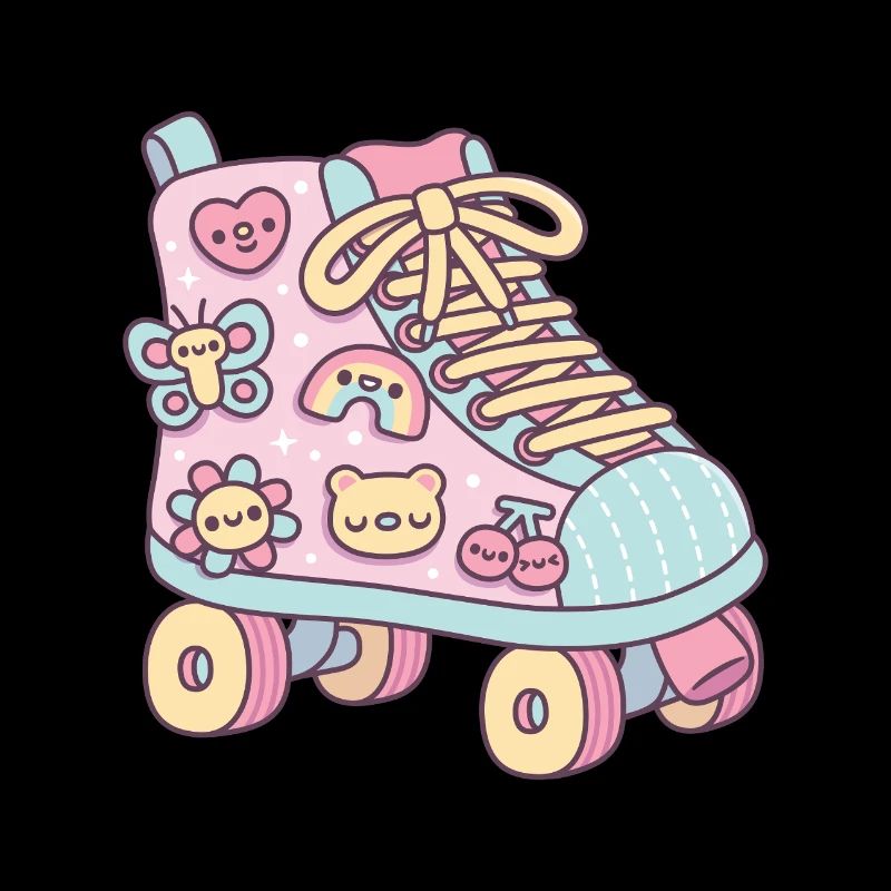 Cute Pastel Roller Skate
