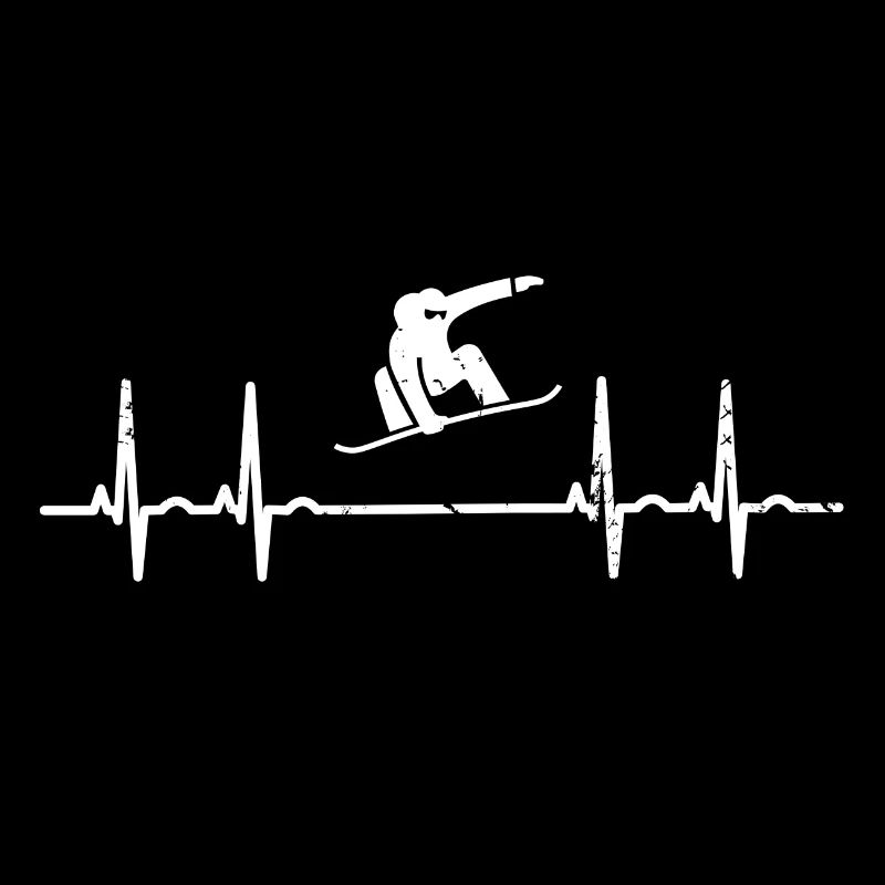 Battement de coeur de snowboard