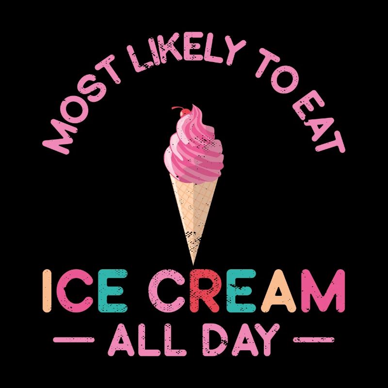 Lustiger Eismann mit Ice Cream