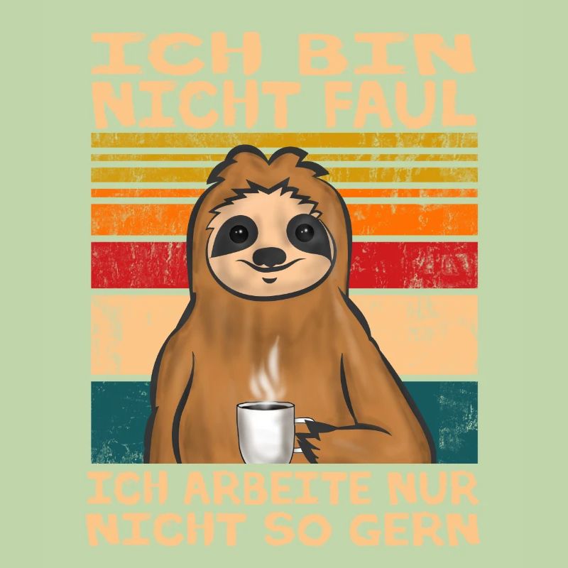 Faultier mit Kaffee