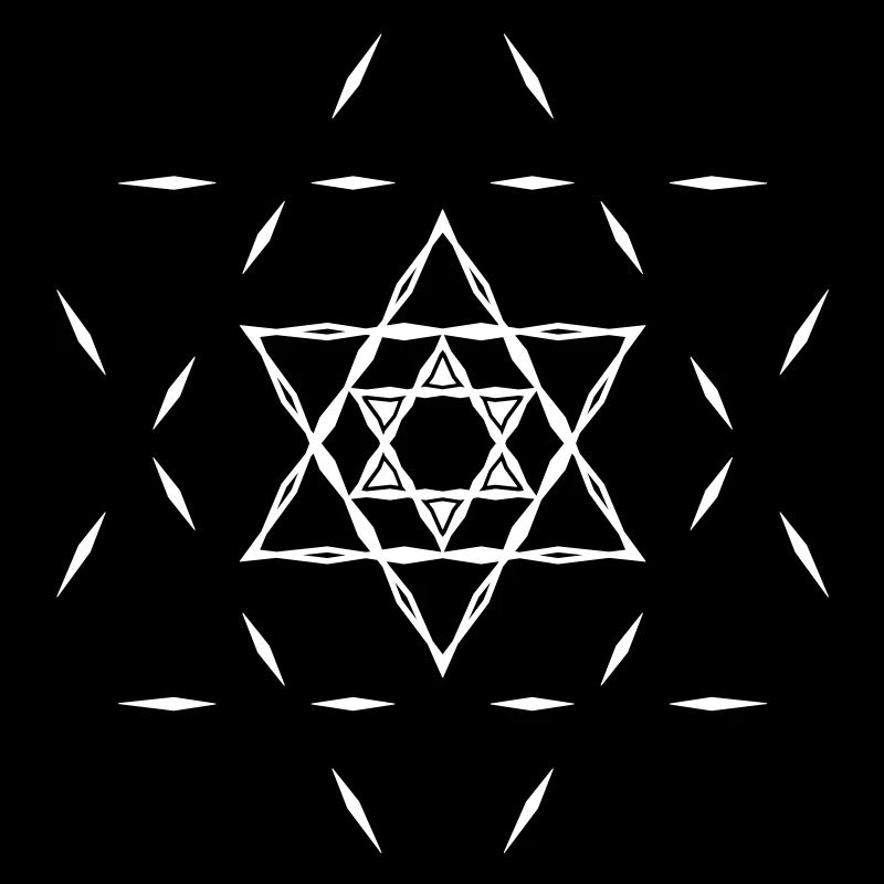 ✡ Hexagramme, magie, Merkaba, étoile de David