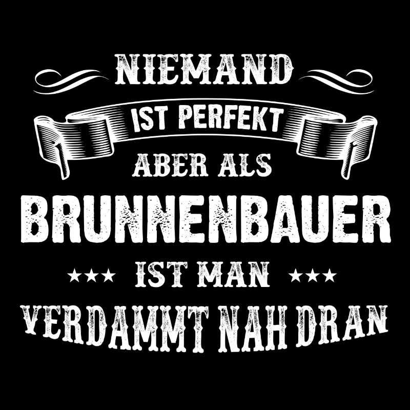 Männer-T-Shirt Beruf Brunnenbauer