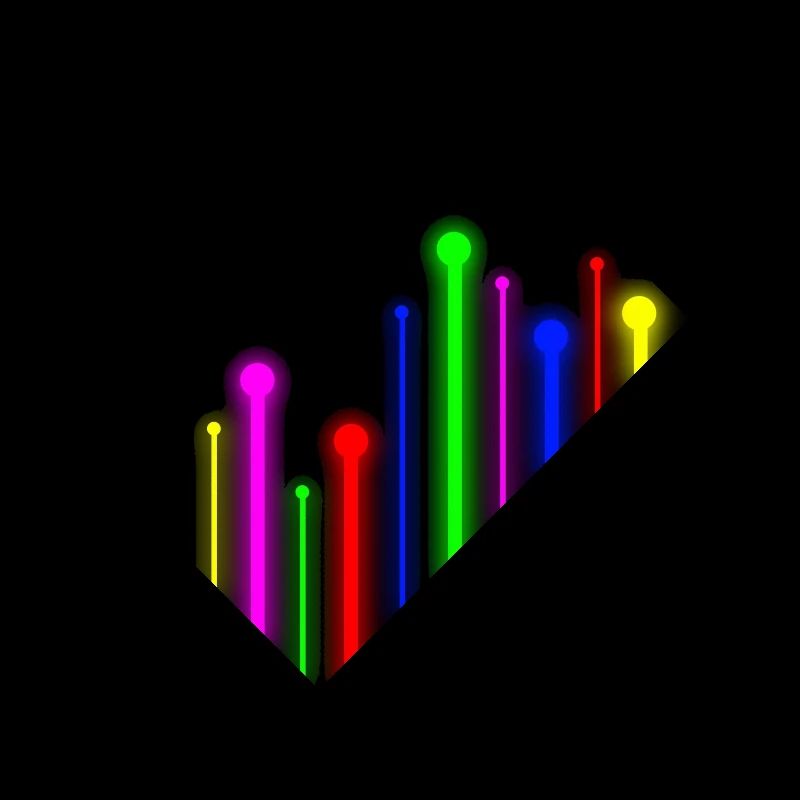 Neon lights strokes