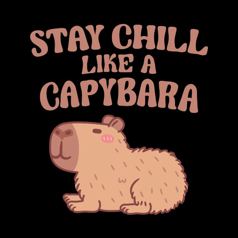 Mignon Capybara Restez Chill Comme Un Capybara