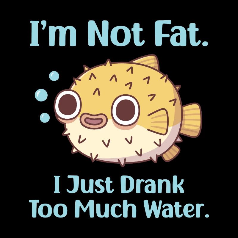 Puffer Fish pas gras juste bu trop d’eau