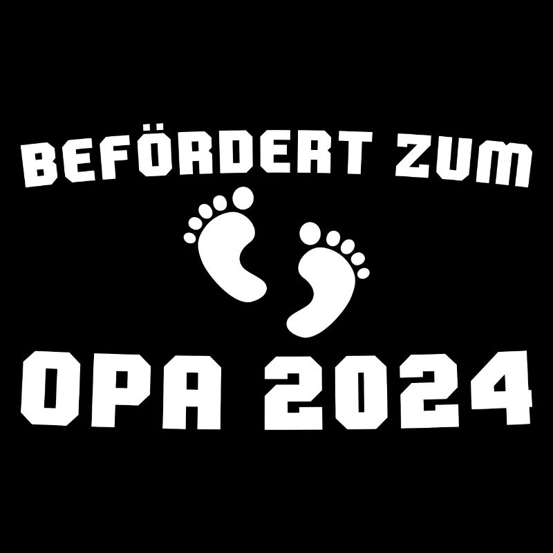 Befördert zum Opa 2024 Werdender Großvater