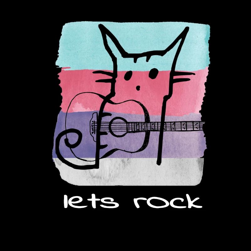 Rock and Roll Chat Lets Rock Cat Rock N Roll