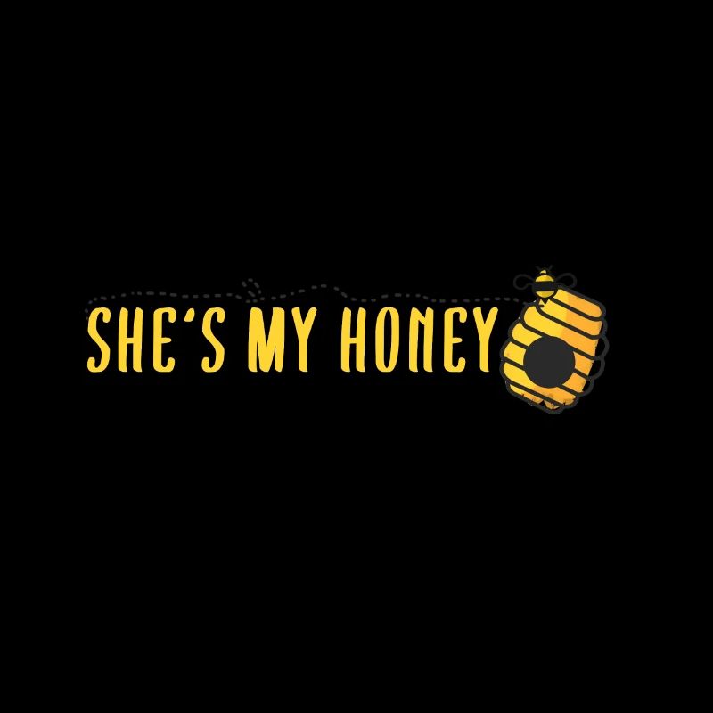 Sie ist mein Honig - Liebe Valentinstag Spruch