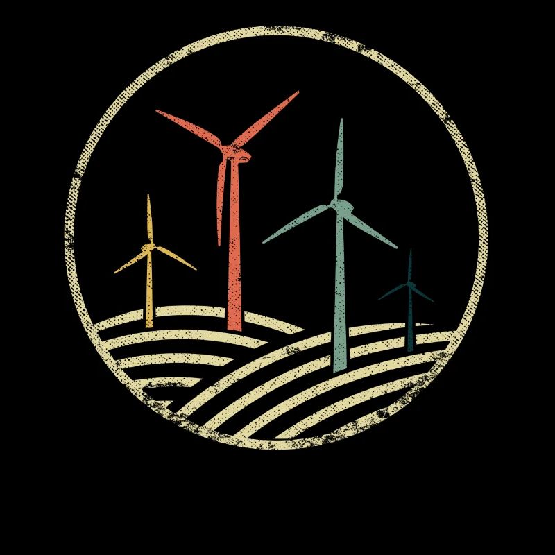 Éolienne Retro Style , Énergie verte