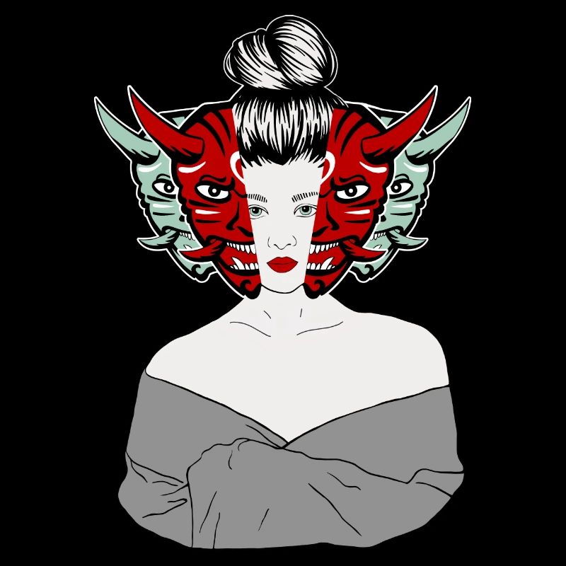 Geisha des démons japonais